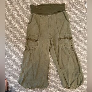 XCVI Olive Green Cargo Pants